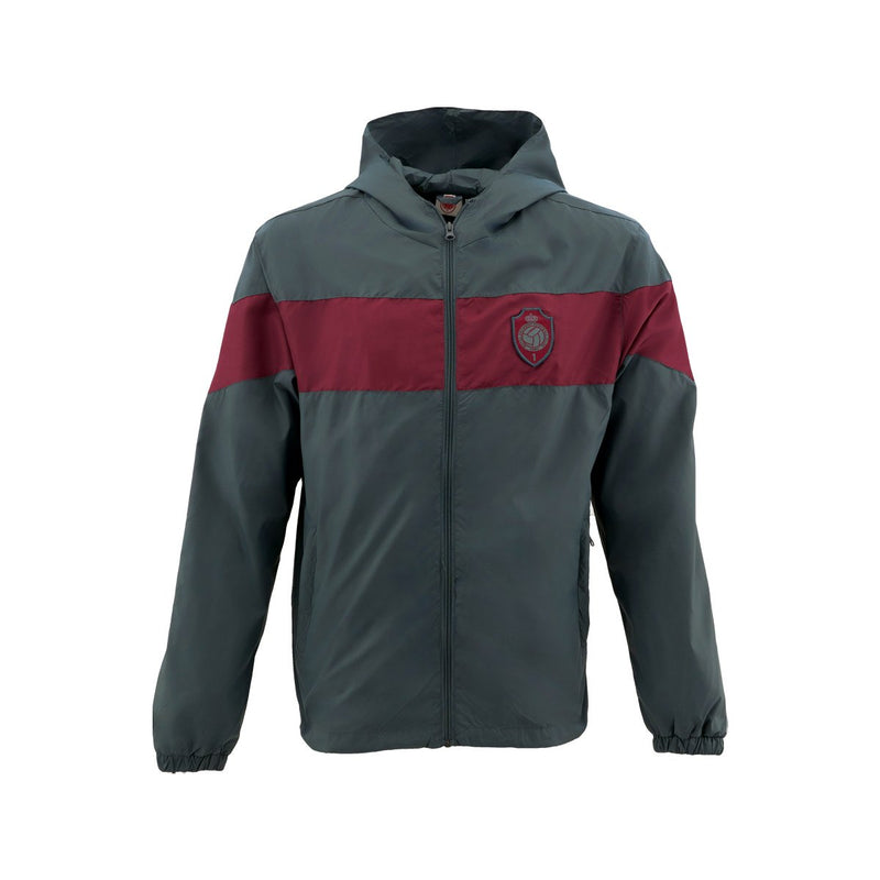 Royal Antwerp Regenjas grijs, rode band en RAFC 1 logo