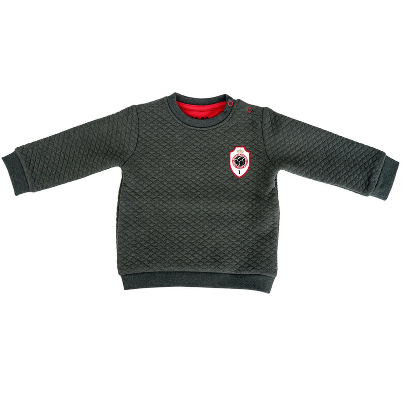 Royal Antwerp Sweater kids grijs geborduurd logo