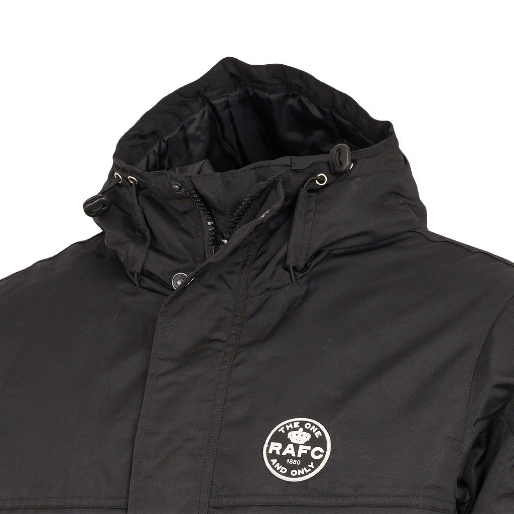 Royal Antwerp Parka jas zwart badge KIDS