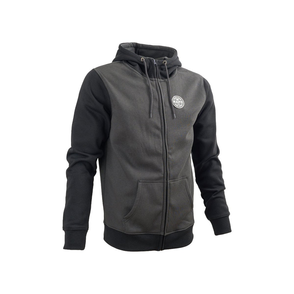 Royal Antwerp Zipped hoodie grijs badge RAFC