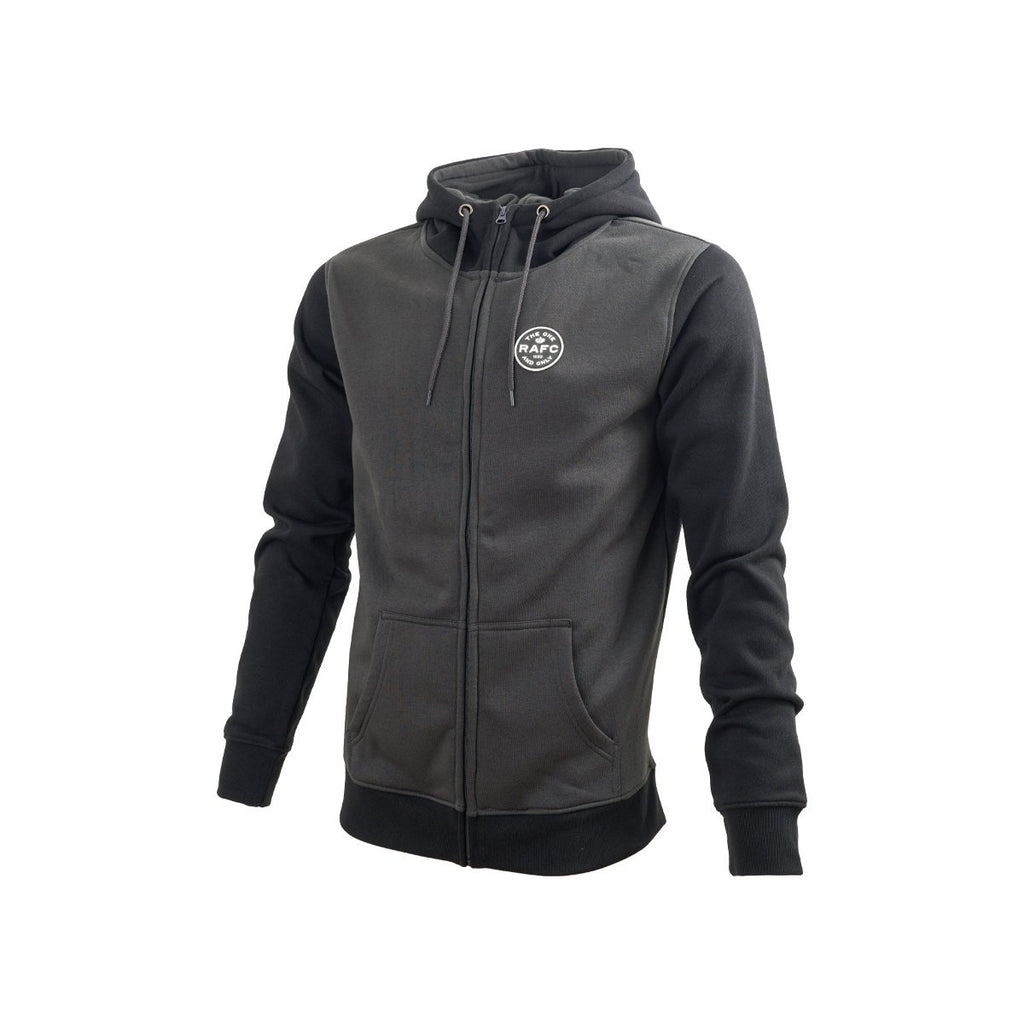 Royal Antwerp Zipped hoodie grijs badge RAFC
