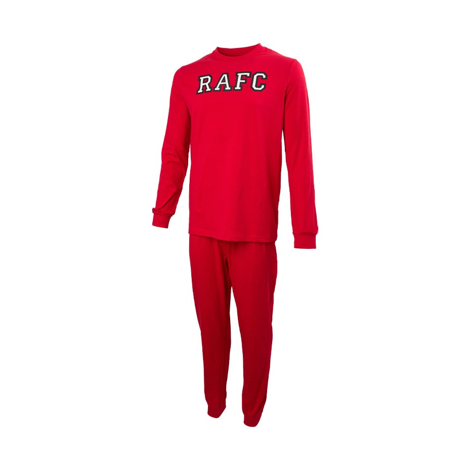 Royal Antwerp Pyjama rood met monochroom logo KIDS