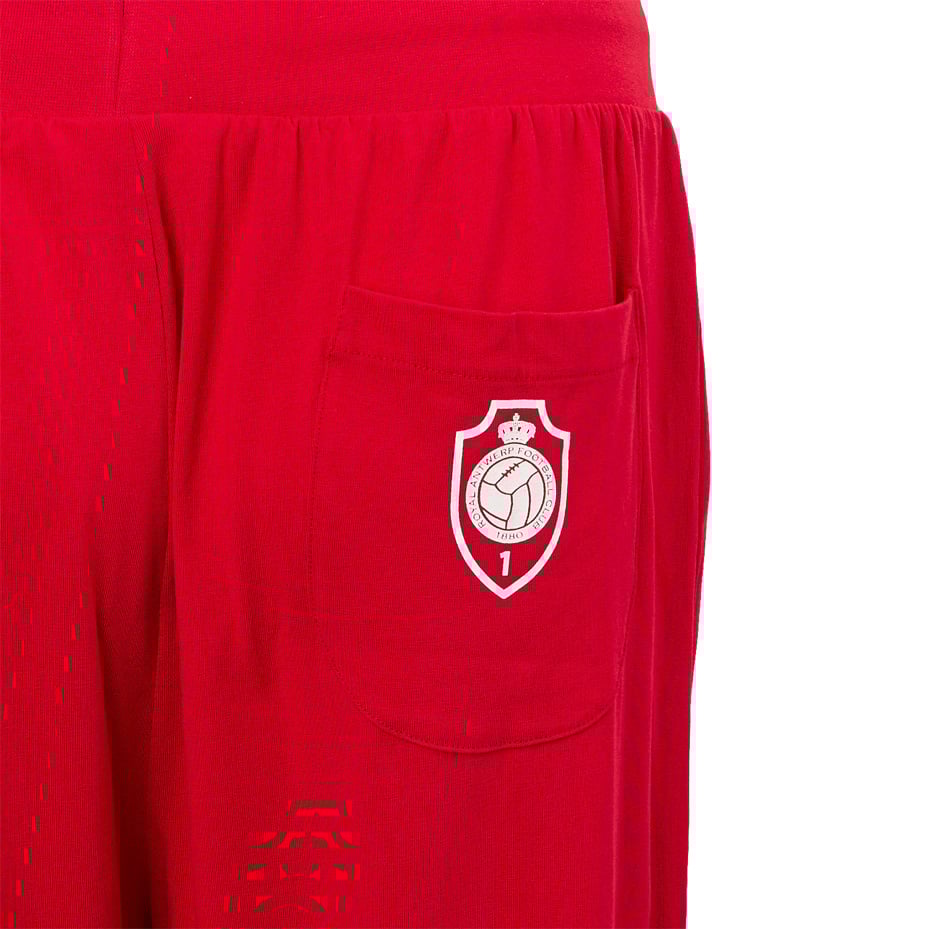 Royal Antwerp Pyjama rood met monochroom logo KIDS