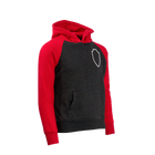 Royal Antwerp Hoodie dark grey / red sleeves - RAFC Shield