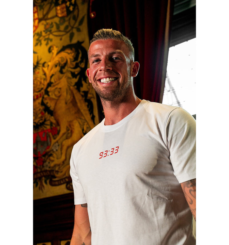 Royal Antwerp T-shirt wit - 93:33 rood