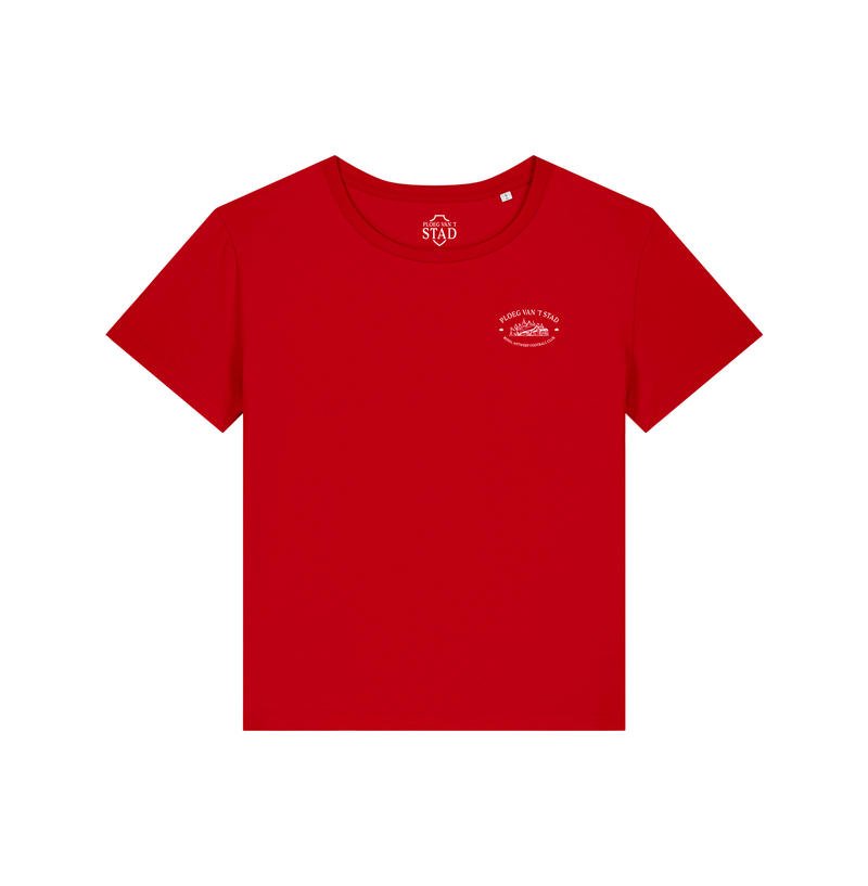 Royal Antwerp T-shirt vrouwen rood Ploeg van 't Stad - met rugprint