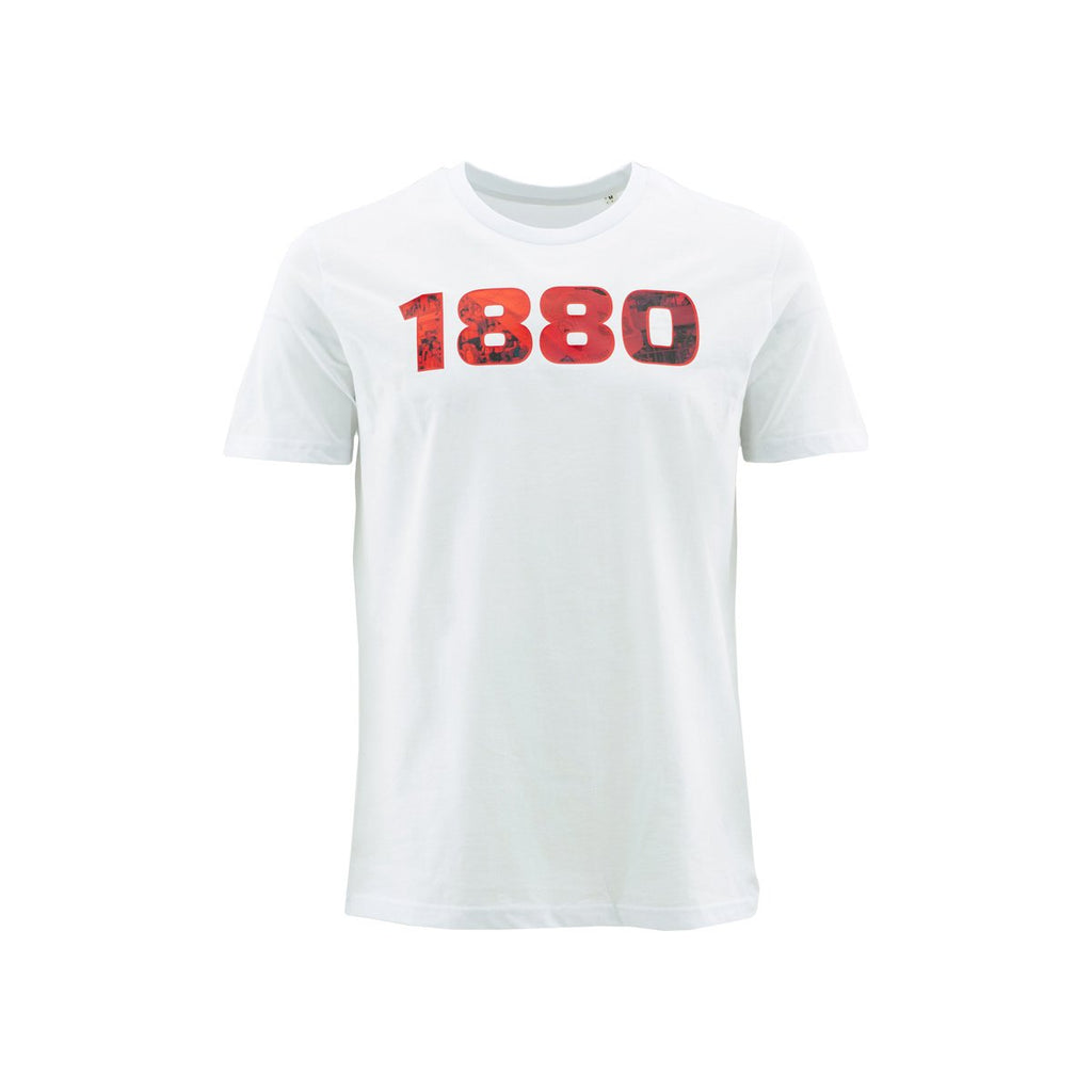 Royal Antwerp T-shirt wit 1880 supporters fotoprint
