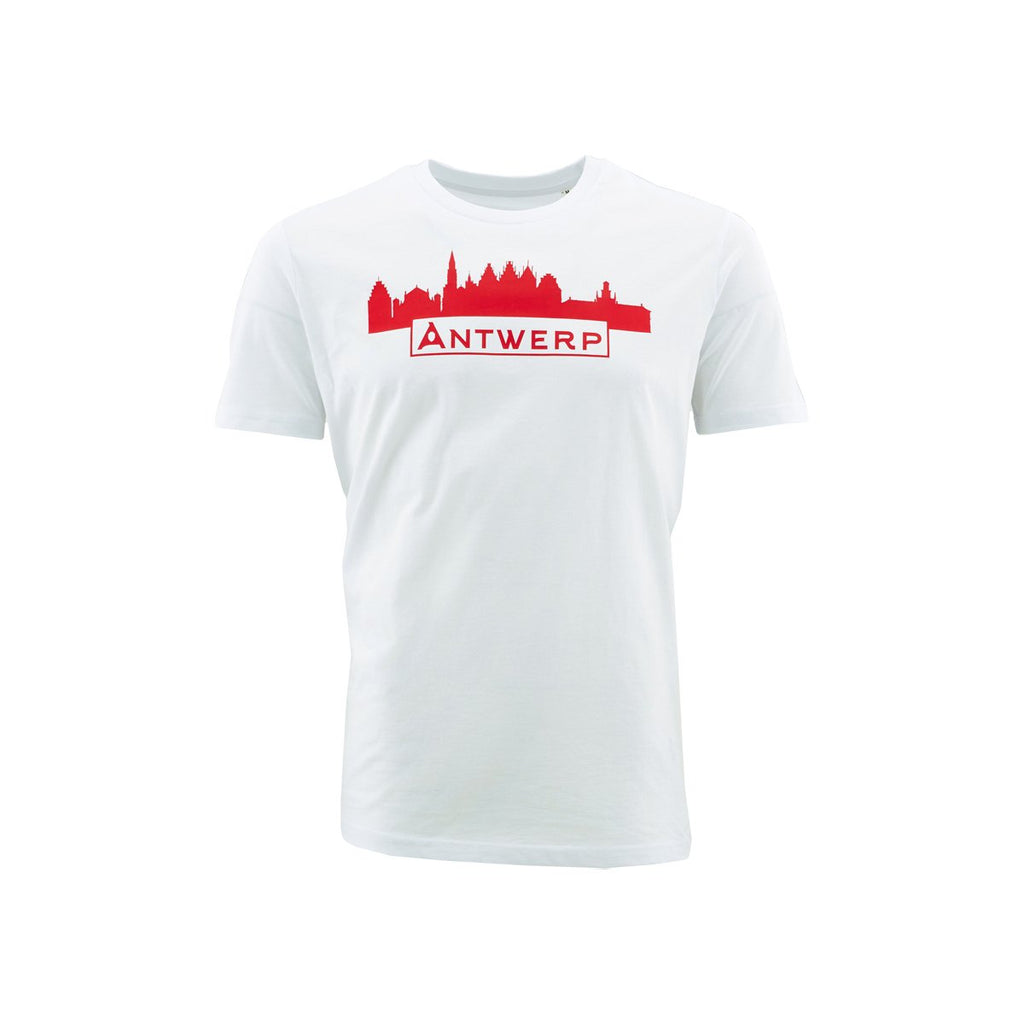 Royal Antwerp T-shirt wit RAFC Skyline Antwerp