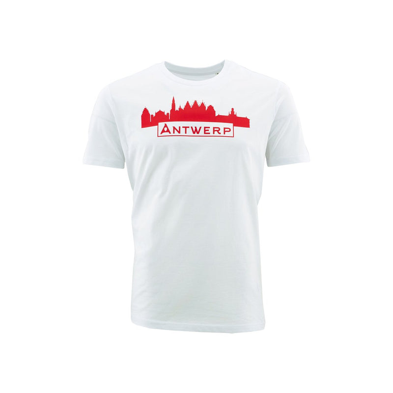 Royal Antwerp T-shirt wit RAFC Skyline Antwerp