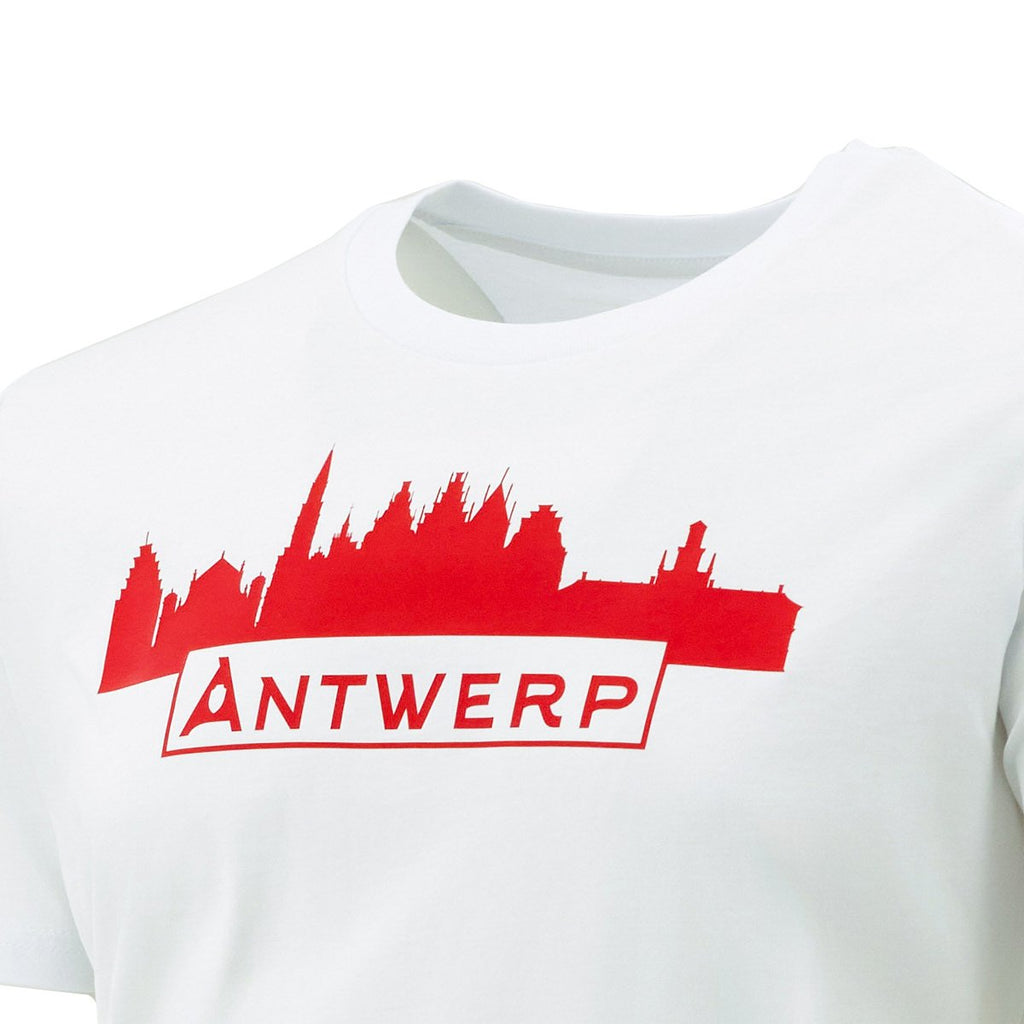 Royal Antwerp T-shirt wit RAFC Skyline Antwerp