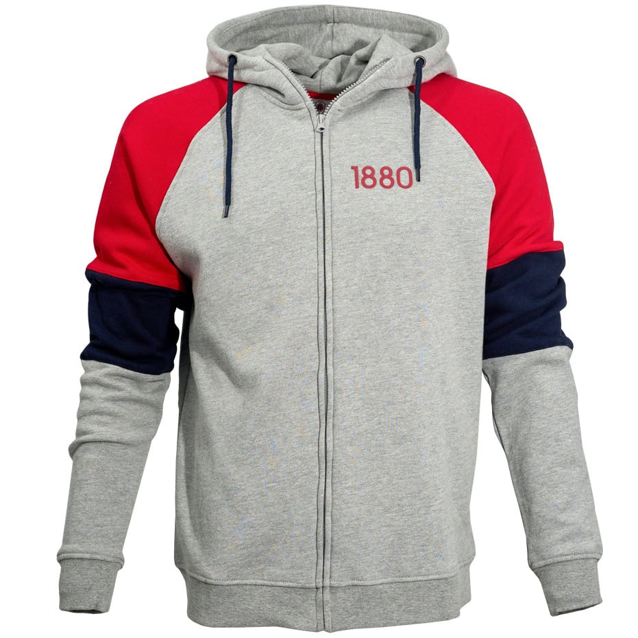 Royal Antwerp Zipped hoodie grey - 1880