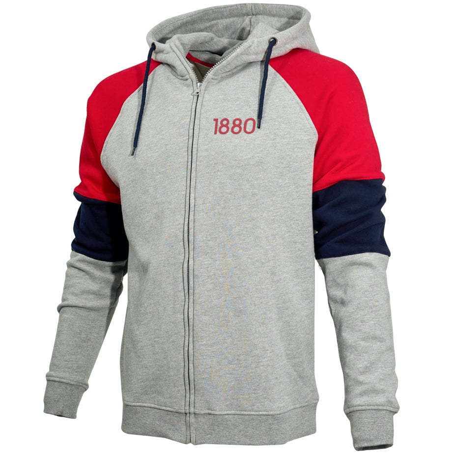 Royal Antwerp Zipped hoodie grey - 1880