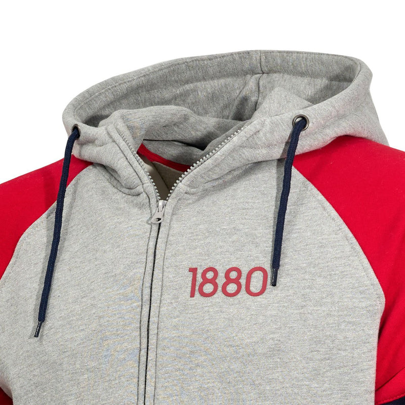 Royal Antwerp Zipped hoodie grey - 1880