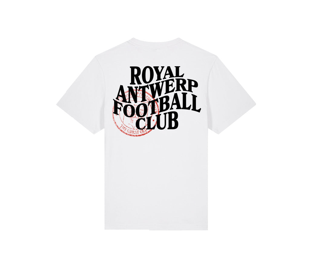 Royal Antwerp T-shirt Wit - RAFC & stempel
