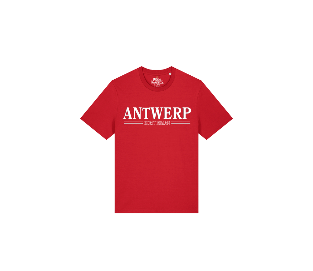 Royal Antwerp T-shirt Rood KIDS - Antwerp komt eraan