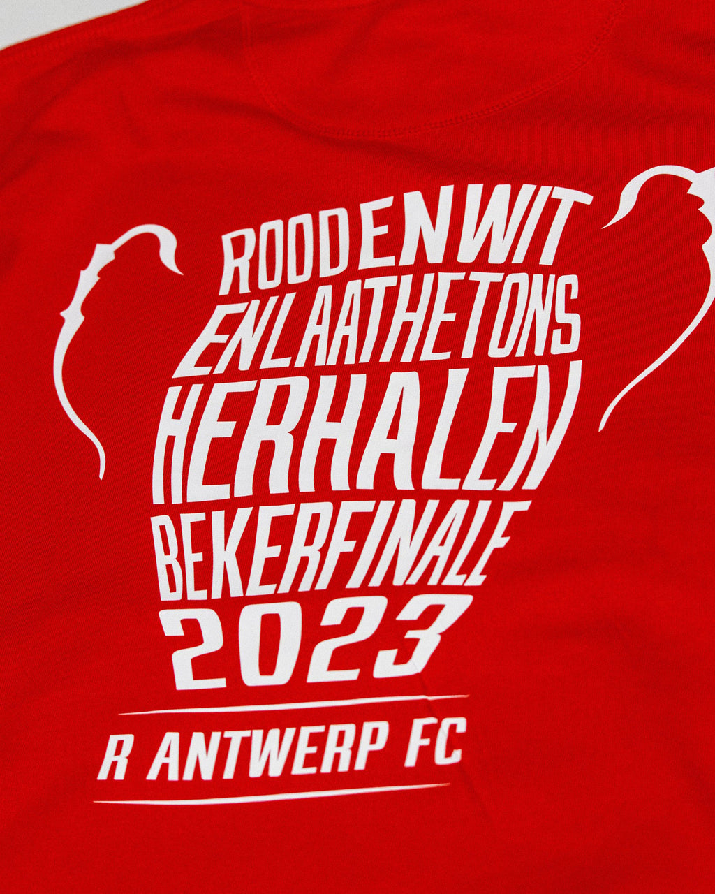 Royal Antwerp T-shirt rood - "En laat het ons herhalen"