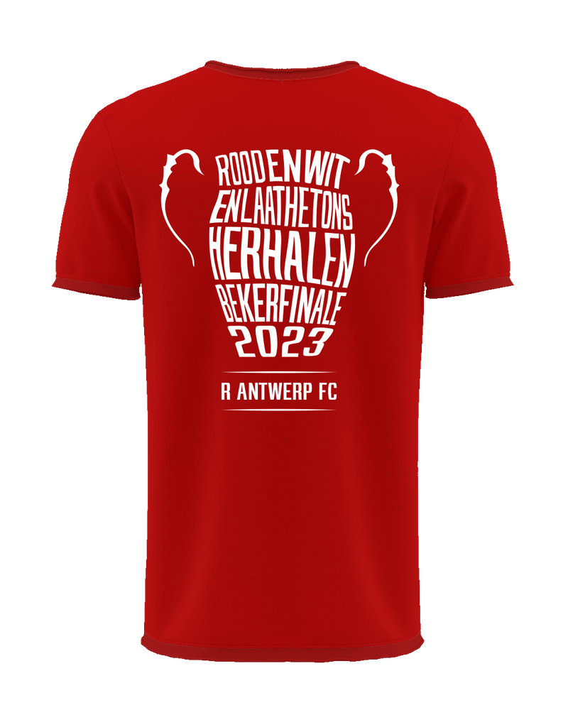 Royal Antwerp T-shirt rood - "En laat het ons herhalen"