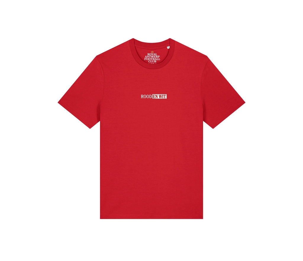 Royal Antwerp T-shirt Rood - Rood en wit